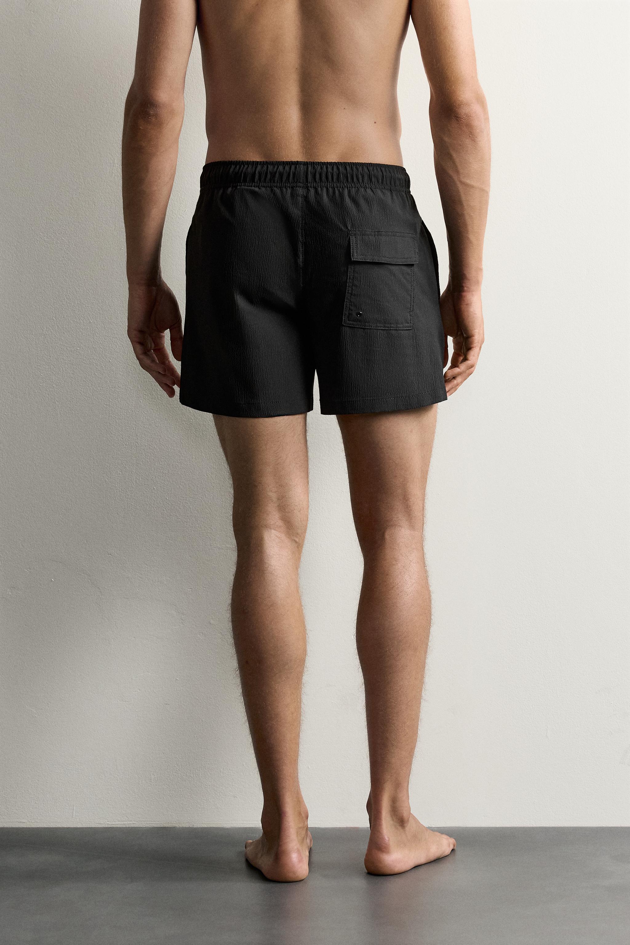 TEXTURED MID-LENGTH SWIMSUIT
